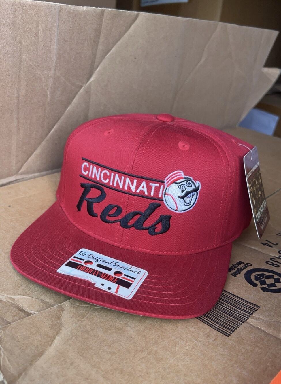 Vintage Cincinnati Reds American Needle Adjustable Snapback Hat / Cap - NWT